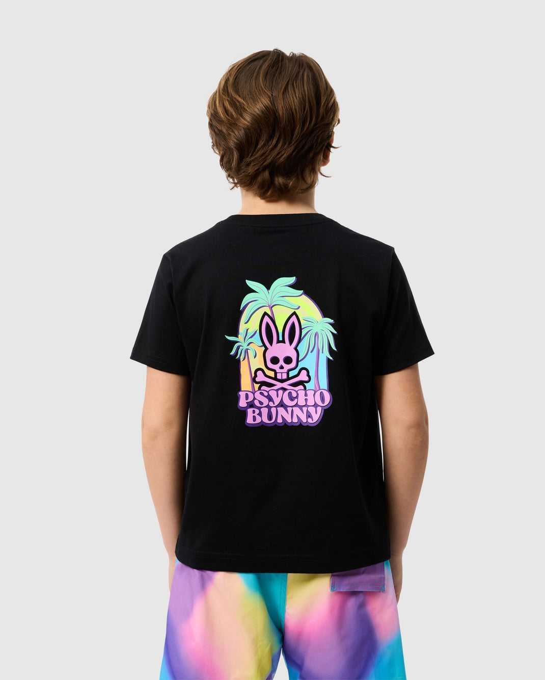 Tees Psycho Bunny Redland Graphic Tee Noir Enfant | LVW-17612498